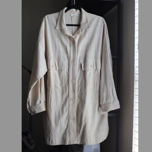 Ozma Audrey Shirt Jacket | Manta Cotton | Natural